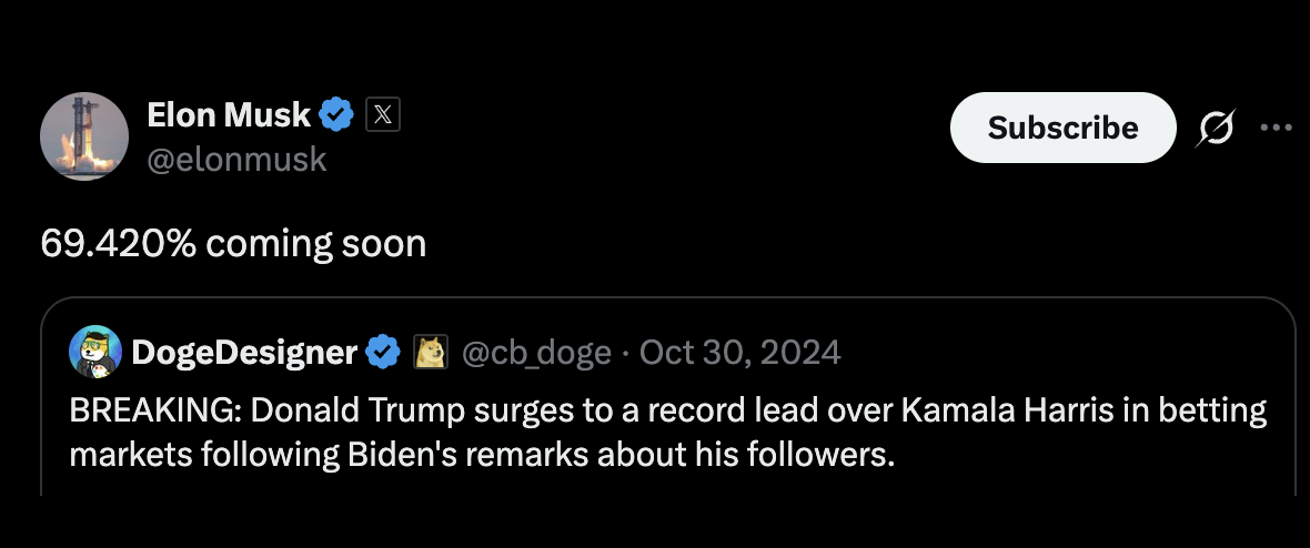 Transmission 009 — Elon Musk tweet